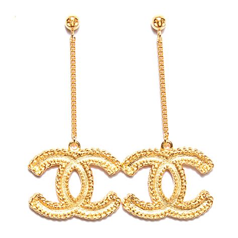 chanel inspired drop earrings|Chanel drop earrings price.